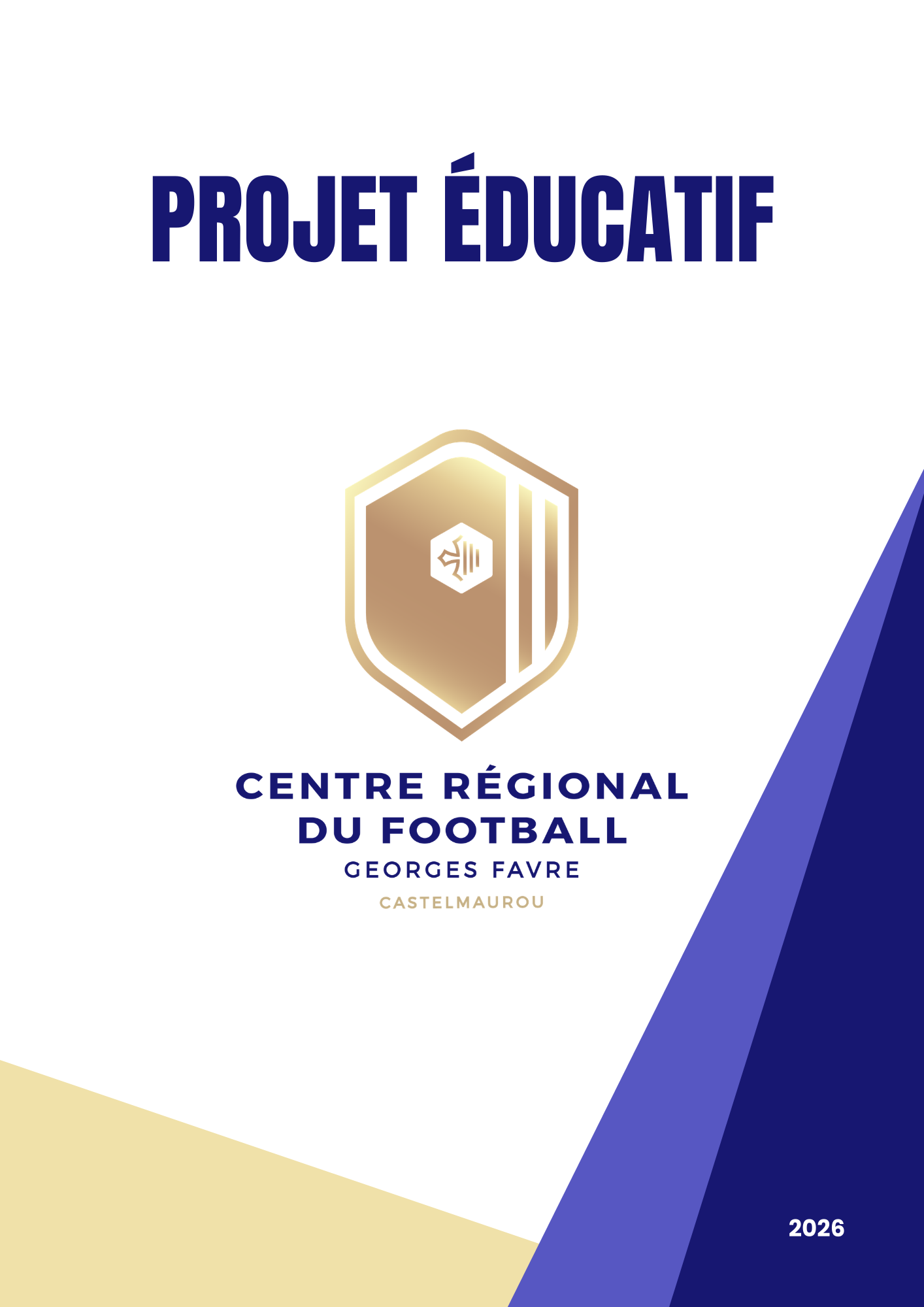 Projet Éducatif VFC 2026